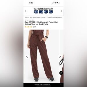 Uniform Advantage Ellie Pants in nutshell NWOT